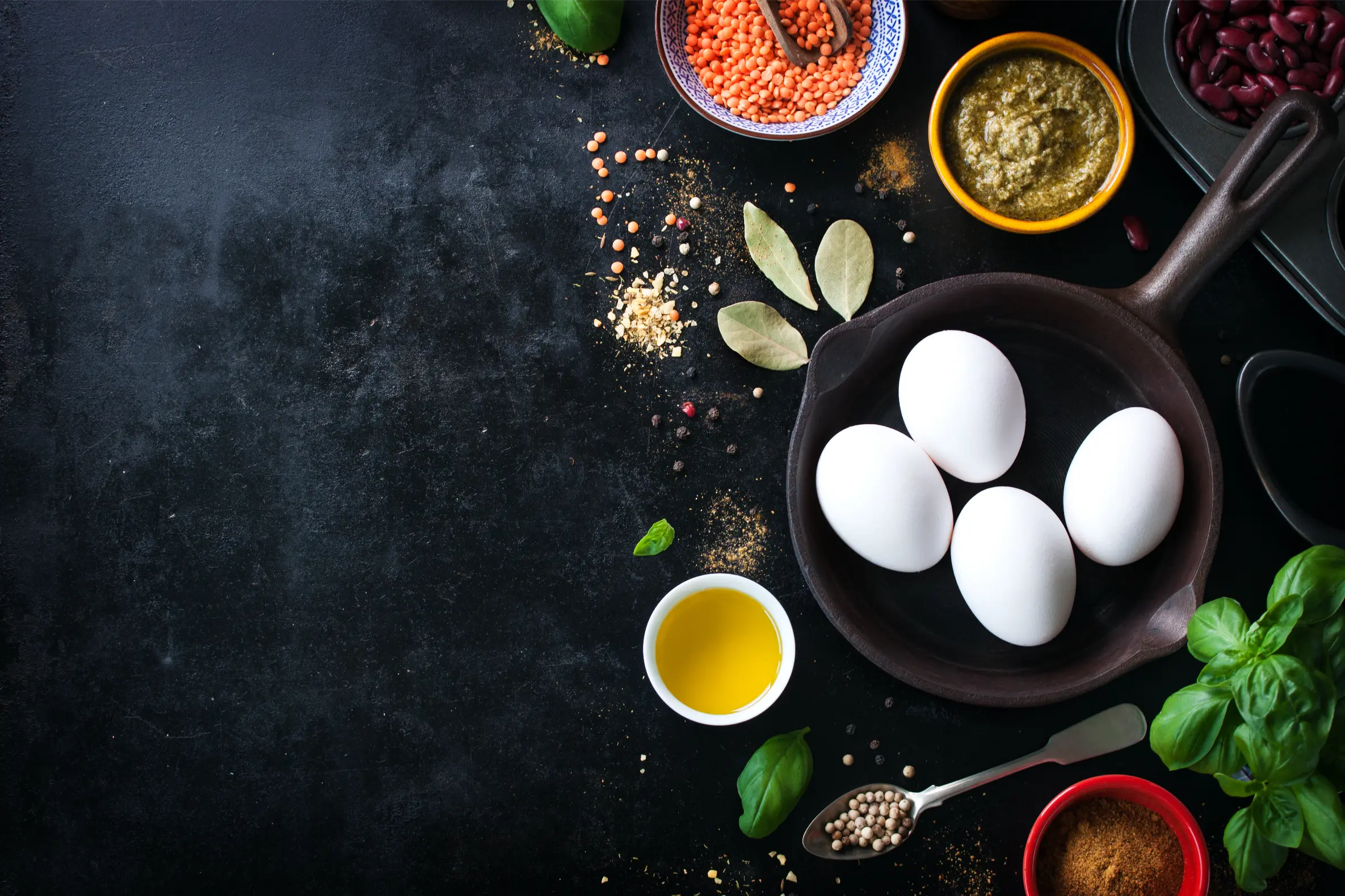 Ingredients of egg biryani
